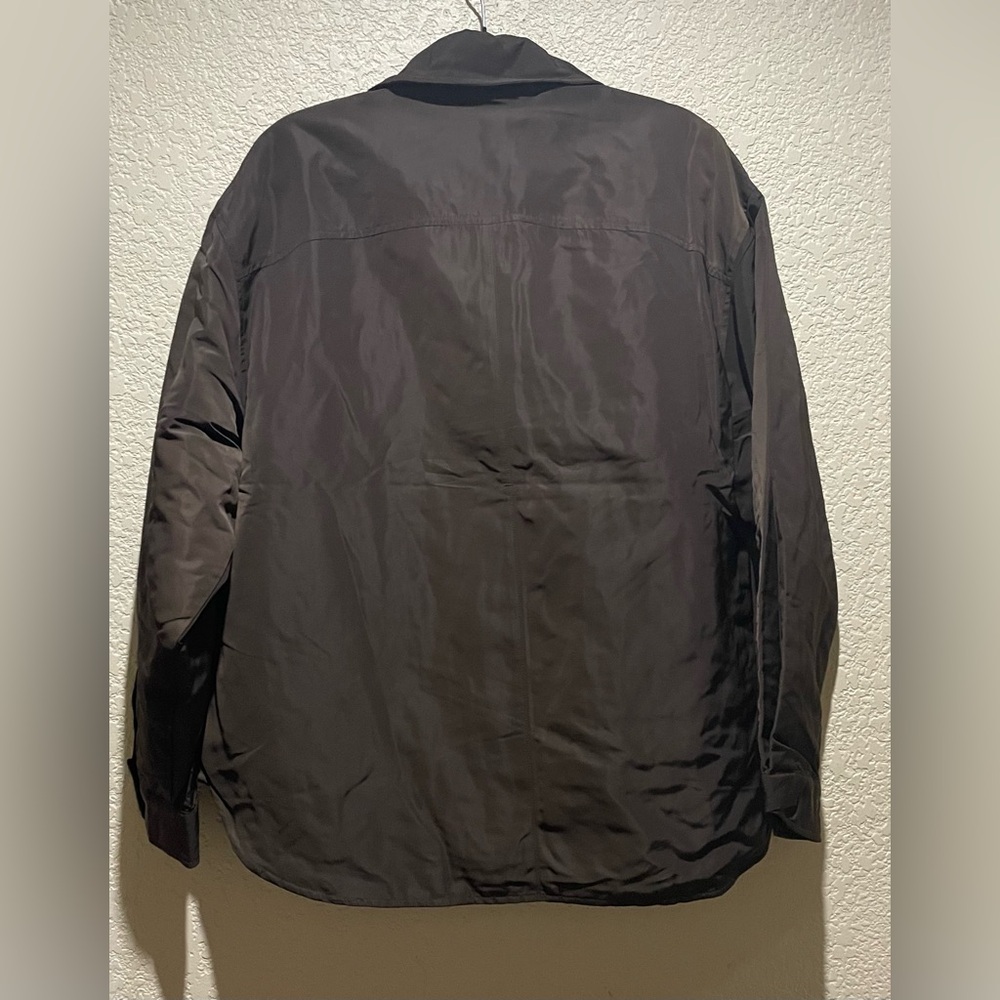 Alo Yoga NWT Socialite Shacket Button Down Pockets Expresso Size L SOLD OUT - Picture 6 of 8